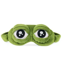Забавная креативная 3D маска для глаз Pepe the Frog Sad Frog, мультяшная плюшевая маска для сна, милые игрушки в стиле аниме, подарок