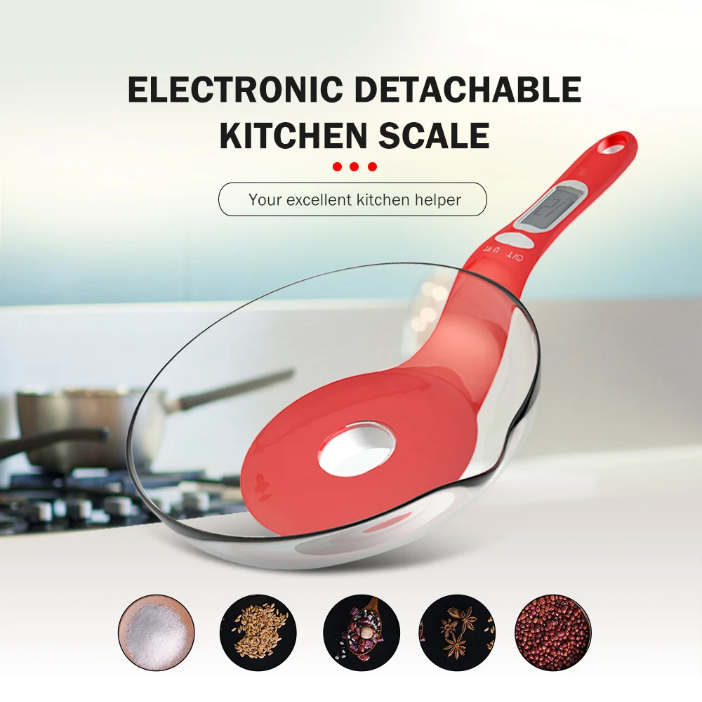 

Hot Electronic Detachable Kitchen Food Scale Facilitating Cleaning Weighing Cooking Measure Tool Food Measuring Weight
