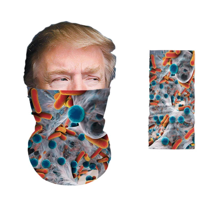 

Funny Chemical Pattern 3D Printing Women Hijab Scarf Neck Gaiter Microfiber Seamless Tube Sports Neck Gaiter Designer Mask