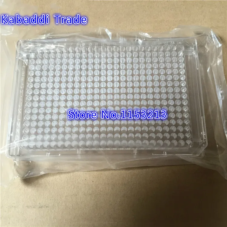 

Disposable Cell Culture Plate 384 Wells With Cover Microplate Compartments Bacterial Culture Plate Sterile Package 5pcs