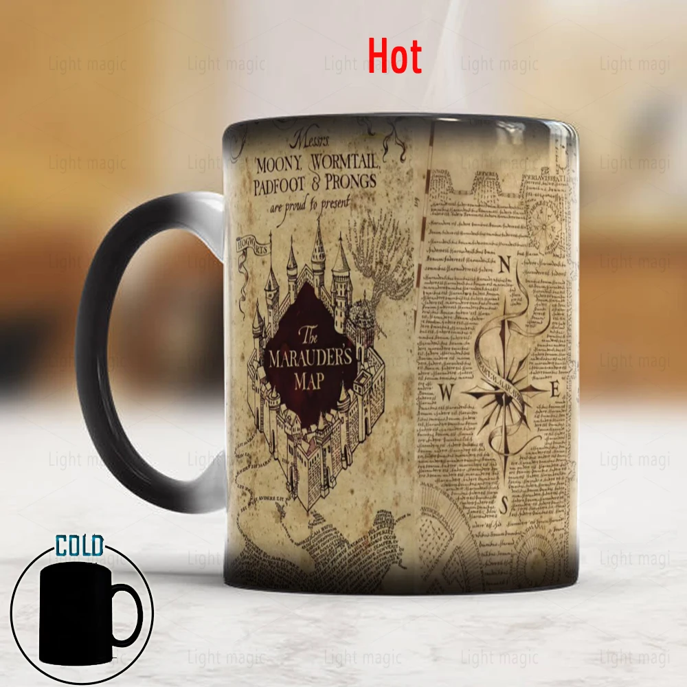 Caneca Mágica Harry Potter, carte du Maroto, style 3D - AliExpress