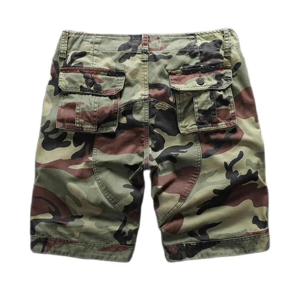 Camouflage Cargo Shorts Men Casual Boardshorts Density Cotton Shorts Military Army Style Tactical Shorts Man Clothing