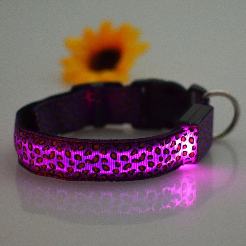 10 USB Перезаряжаемый светодиодный ошейник для собак, мигающий светящийся безопасный светильник, нейлоновый ошейник для собак, ожерелье для щенков - Цвет: 10