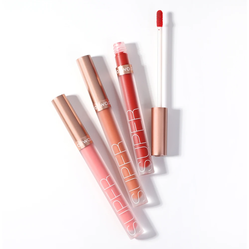 O.TWO.O Pigment For Lip Gloss Matte Velvet Makeup Waterpoof Long Lasting Liquid Lipstick Nude Brown Red Color For Women D01
