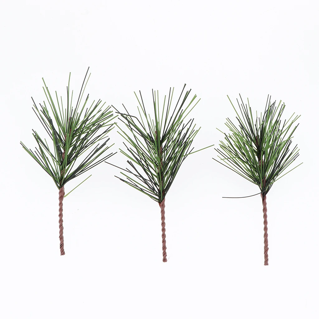 100x Artificial Pine Picks Pine Needle Garland Christmas Holiday Home Decors 