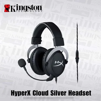 

original Gamer Headphone Gaming Headset HyperX Cloud Silver Wired Gaming Headset Headphones With a microphone For Laotop PC