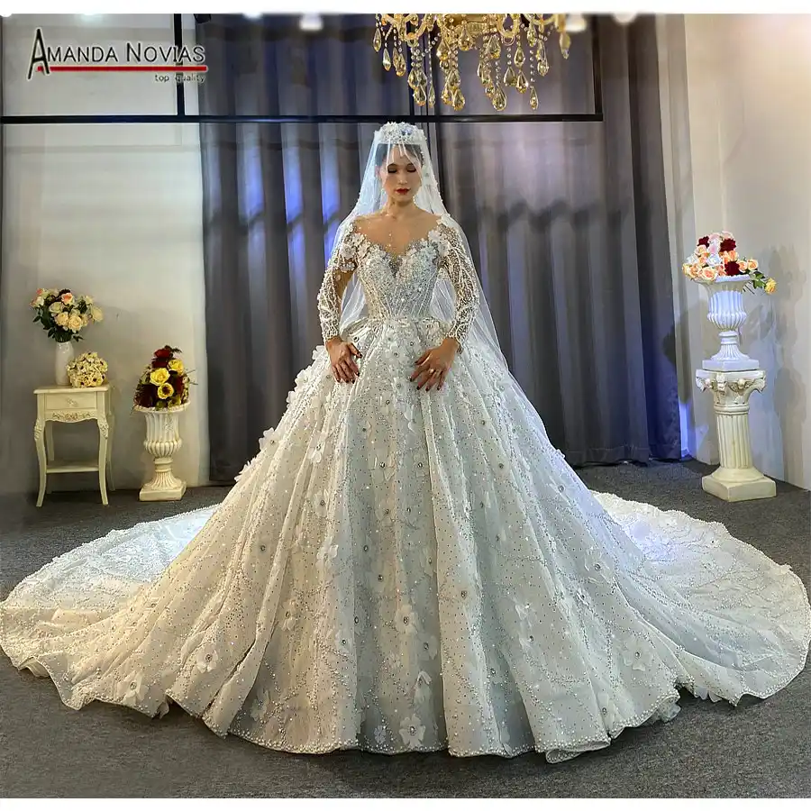 vestidos de novia pedreria y encaje