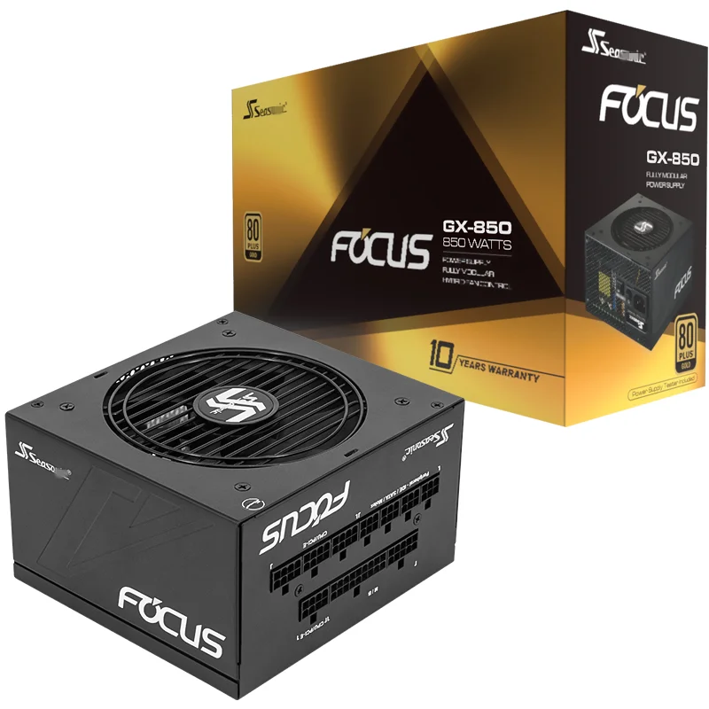 Блок питания для sesonic ATX 80plus Gold полный модуль RTX2080TI VEGA64 850 Вт блок питания фокус GX-850W фокус+ 850FX