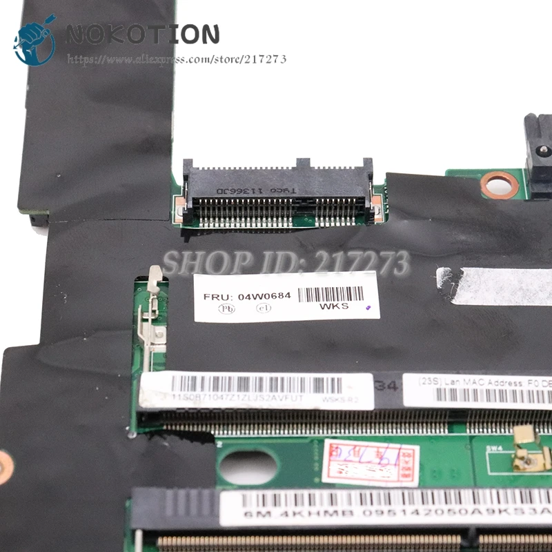 NOKOTION для lenovo ThinkPad X220 Материнская плата ноутбука i7-2620M 2,70 ГГц HD 3000 04W3290 04w0684 материнская плата