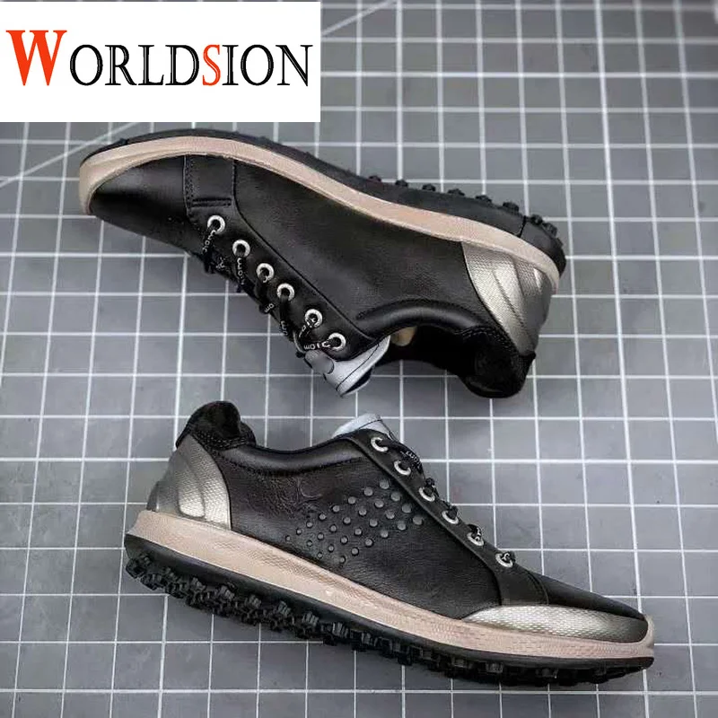 

New Golf Shoes Men Black Anti Slip Spikless Golf Sneakers Light Weight Walking Shoes for Golfer Male Leather Sport Sneakers
