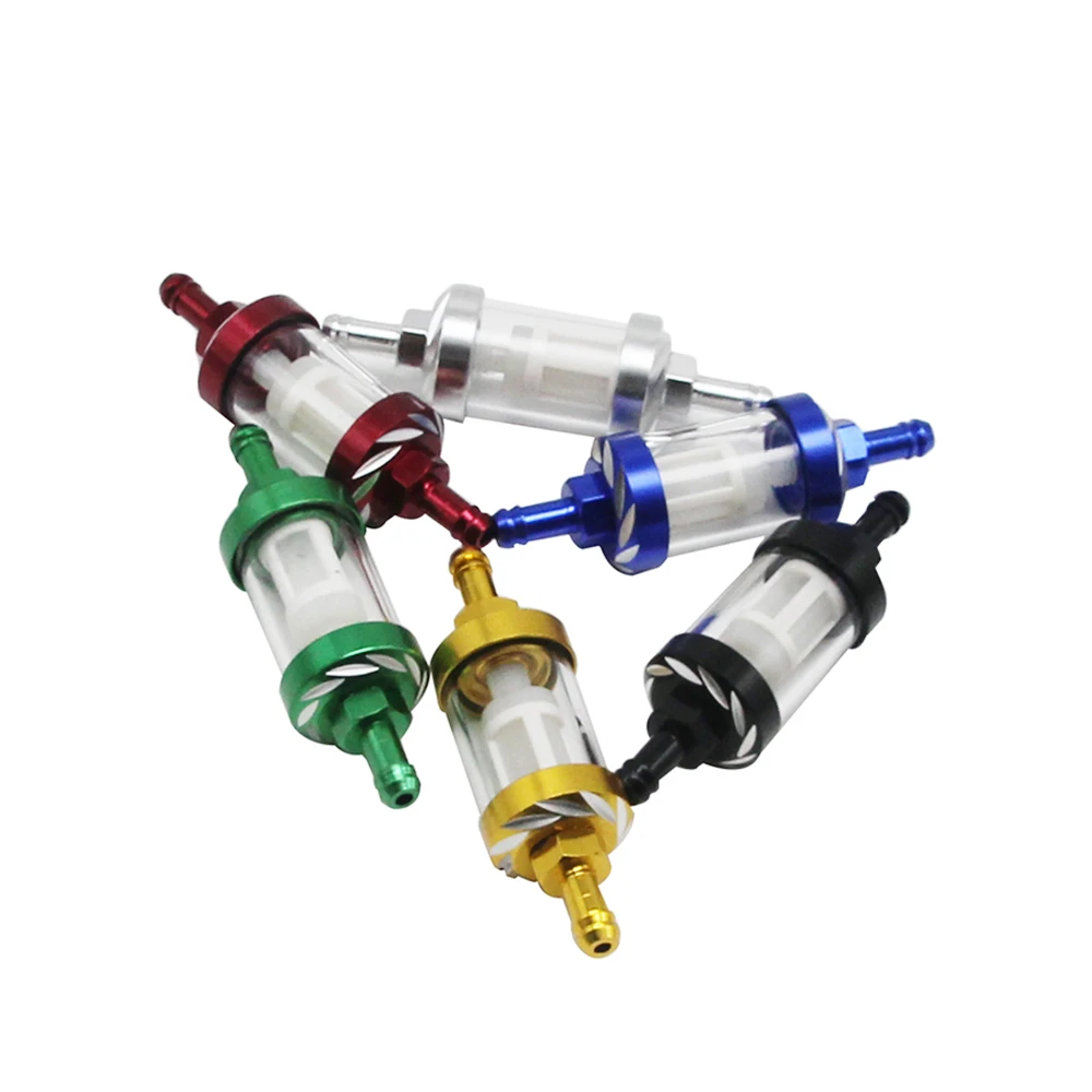 Universal 8mm CNC Petrol Gas Fuel Filter Motorcycle Accessories For Honda for Yamaha ATV Dirt Pit Bike Quad Mope - - Racext 42
