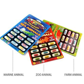 

12pcs Grow Water absorption larger pill Various Inflatable Capsule Expansion Toy Colorful Puzzle Creative Kids Toys 4Colors