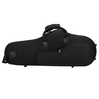 

New Hot Water-Resistant Oxford Fabric Alto Saxophone Big Bag Box Sax Soft Case with Adjustable Shoulder Strap,Black