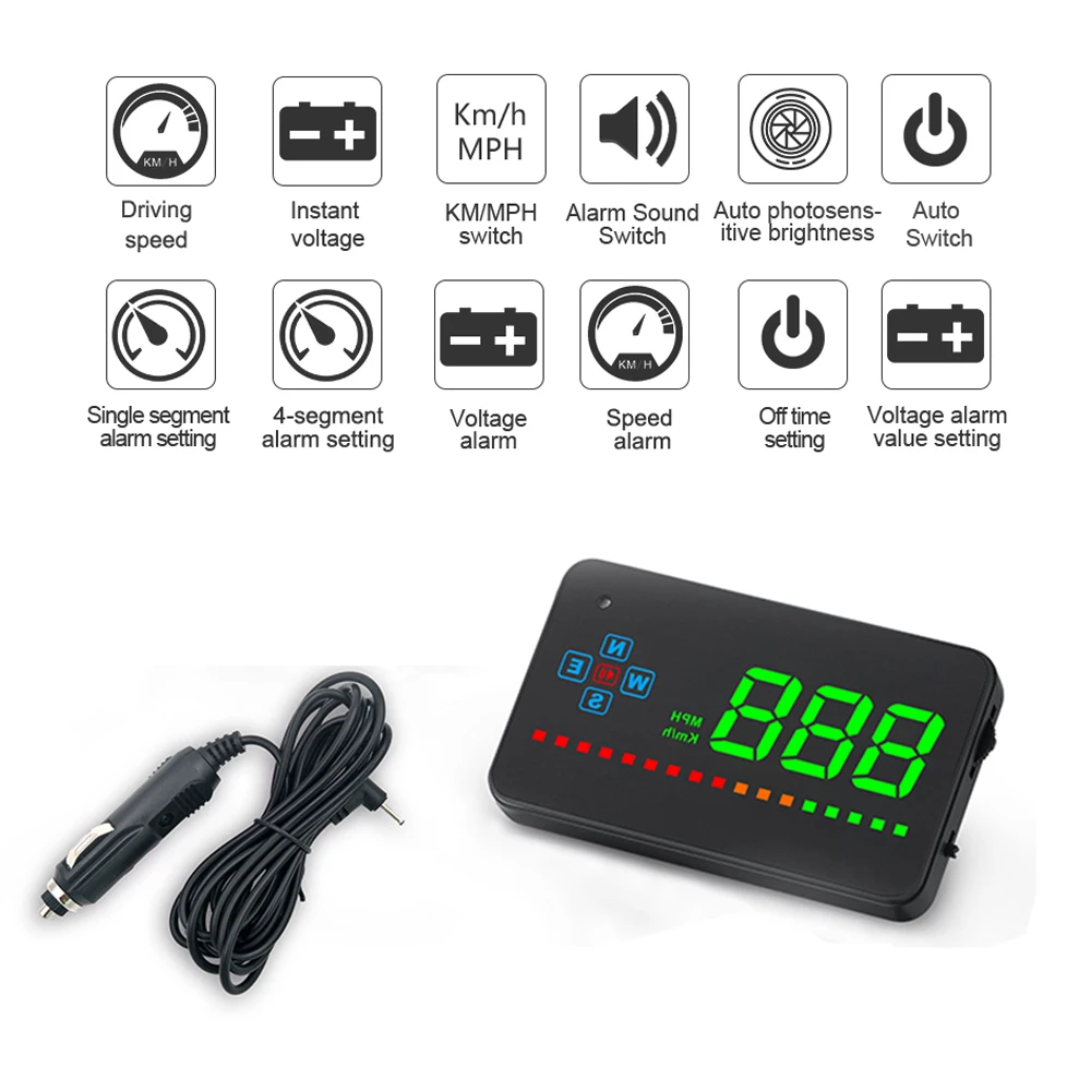 WiiYii A2 GPS HUD  ÷  ӵ,  ڵ  , ӵ 溸, ڵ ׼