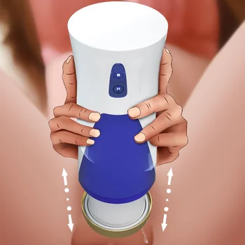 Automatic Male Masturbator Cup Space Masturbation HandsFree Stroker 3 Powerful Thrusting Mode Real Vagina Pocket Sex Toy for Men