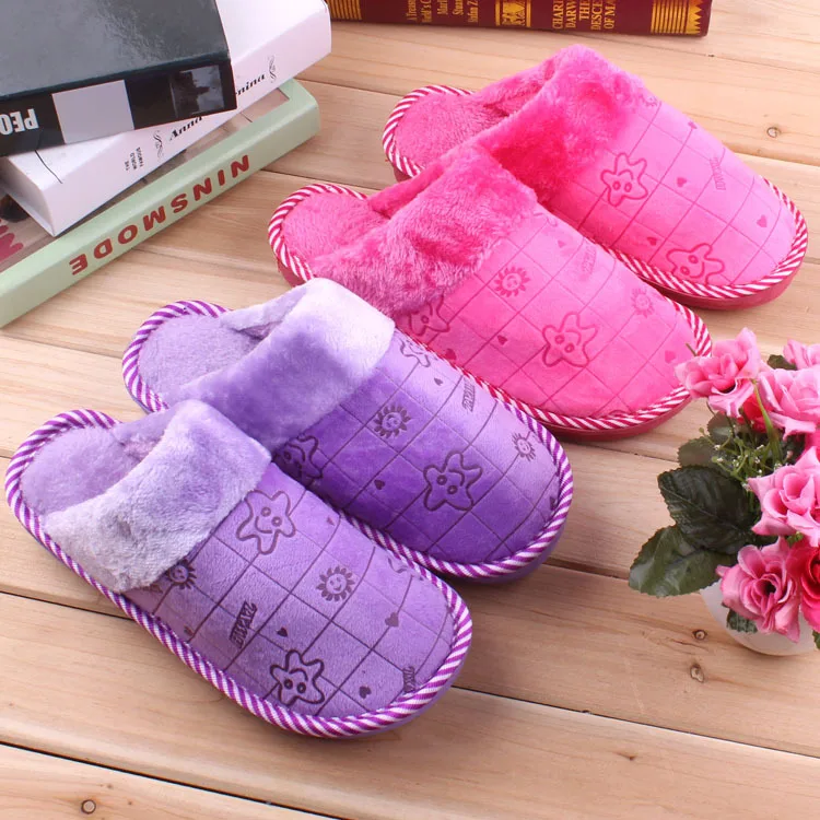 

Autumn & Winter Household Men's Women's Anti-slip Warm Cotton Slippers