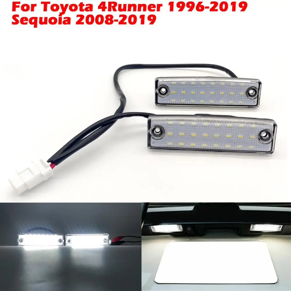 Лицензионная лампа для Toyota 4runner 1996 2019 Sequoia 2008 автомобильный супер яркий белый
