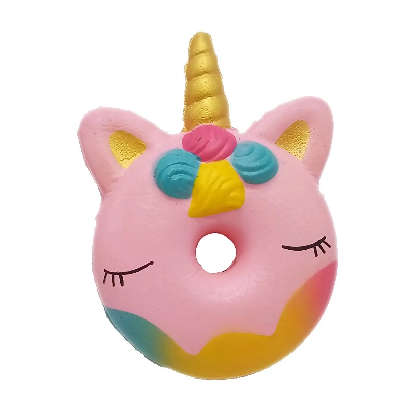 Мягкий Единорог Squishies медленный рост ароматизированный Jumbo антистресс Kawaii Мини единорог животные пончик мягкие детские игрушки для детей - Цвет: WNNL012