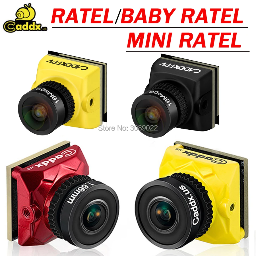 Камера Caddx Ratel /Baby Ratel/Ratel V2 HDR OSD 1200TVL FPV 16:9 4:3 NTSC/PAL переключаемый объектив 1 66/2 мм для