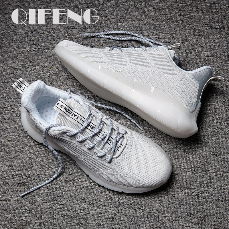 Reflective Casual Shoes Men Medium Cut Sneakers Winter Warm Fur Boots Fashion Soft Sport Footwear Trend Male Running |