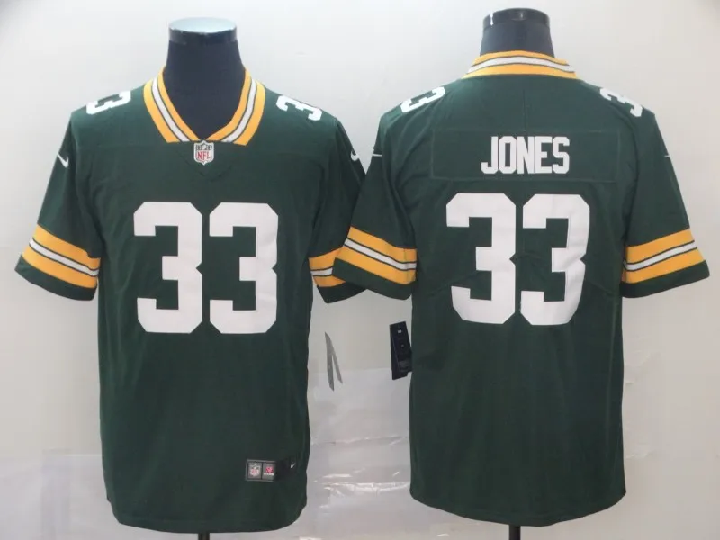 Мужская футболка Green Bay#33 Packers Aaron Jones - Цвет: AS PICTURE