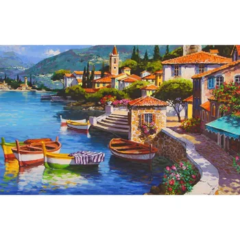

D0810 Oil Painting Art Silk Fabric Poster Art Decor Indoor Painting Gift