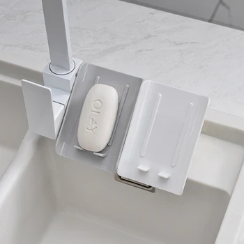 

Creative Vertical Geometric Soap Holder Bathroom Non-Slip Drain Soap Tray Soap Dish Bathroom Accessories