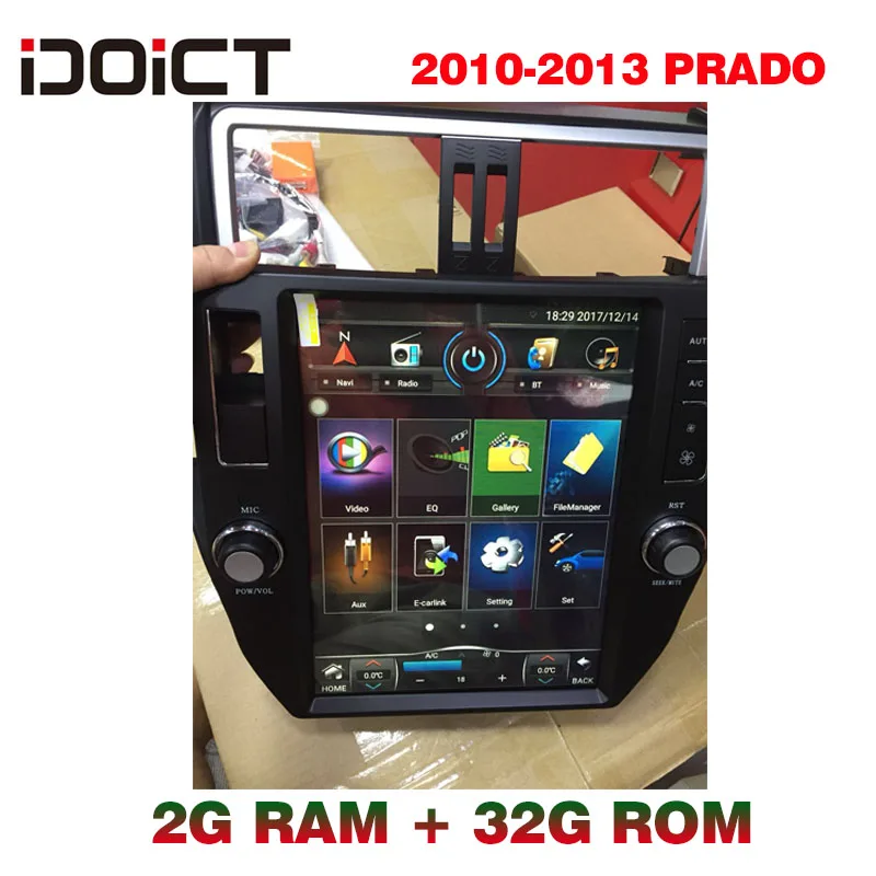 IDOICT TESLA GPS навигация мультимедиа для Toyota Land Cruiser Prado 150 радио 2010 2013|Мультимедиаплеер