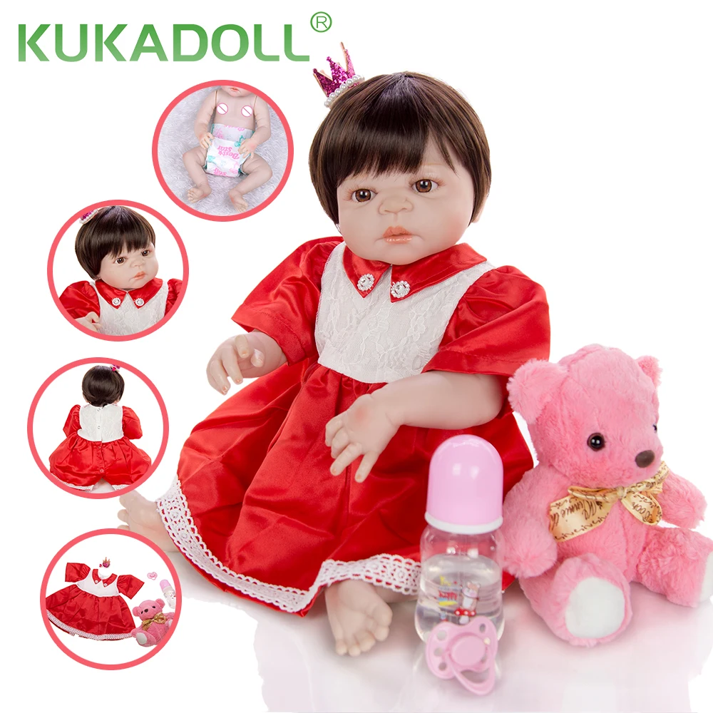 Кукла KUKADOLL Lovely Reborn Babies силиконовая кукла для всего тела оптовая продажа Bebe Boneca