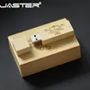 JASTER USB 2.0 customer LOGO wooden +box USB flash drive maple wood pendrive 4GB 16GB 32GB 64G U disk memory stick free shipping ► Photo 2/6