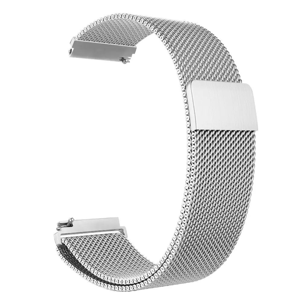 22 мм ширина универсальный ремешок из нержавеющей стали для samsung Galaxy Watch 46 мм/gear S3 Classic/S3 Frontier ремешок для часов металлический браслет - Цвет ремешка: 1 silver