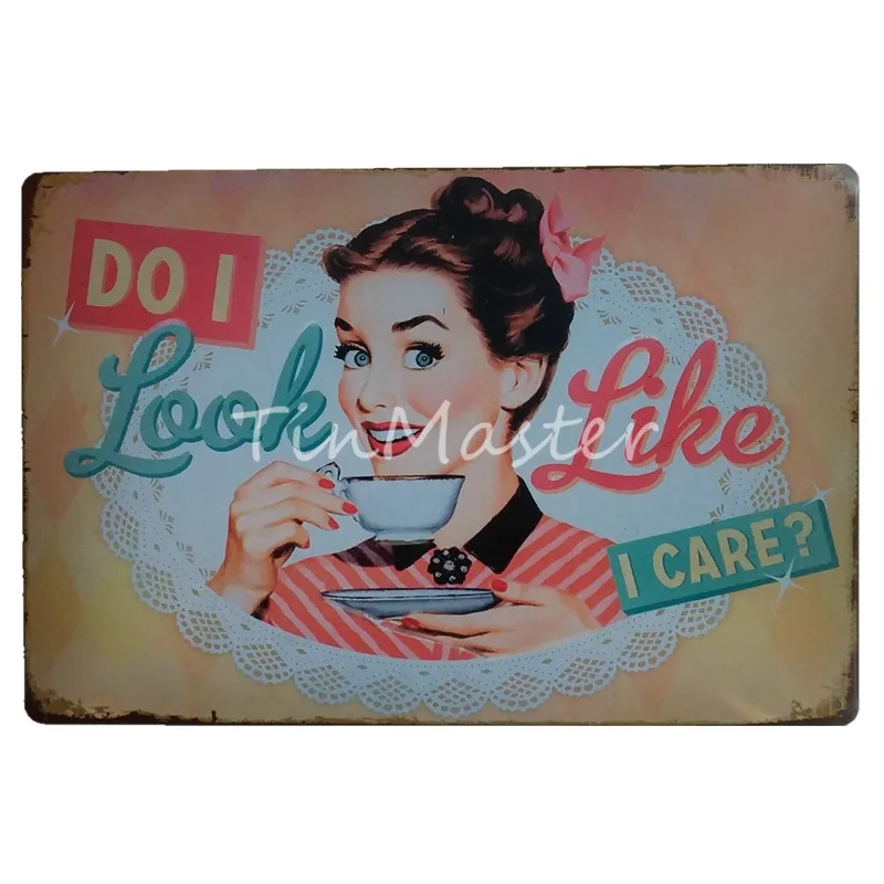 Pin-up гараж Оловянная табличка спальня кино дома Таблички знак старинный человек пещера бар ckitchen металлический декор художественный плакат - Цвет: 40040