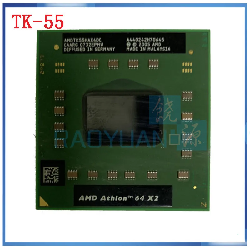 AMD Athlon 64 X2 TK-55 TK 55 TK55 1 8 ГГц двухъядерный нить Процессор процессор AMDTK55HAX4CT гнездо S1 |