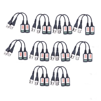 

10 pairs of video transceivers balun BNC CCTV camera UTP CAT5