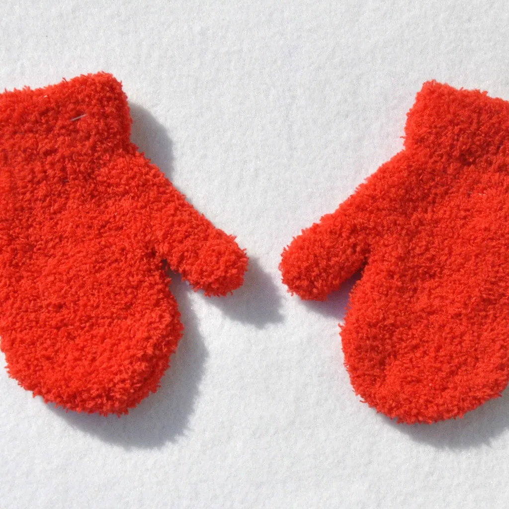 High Quality Winter Gloves Children Winter Warm Mittens Knitted Winter Warm Cute Cotton Gloves Fashion Guantes Luva Modis