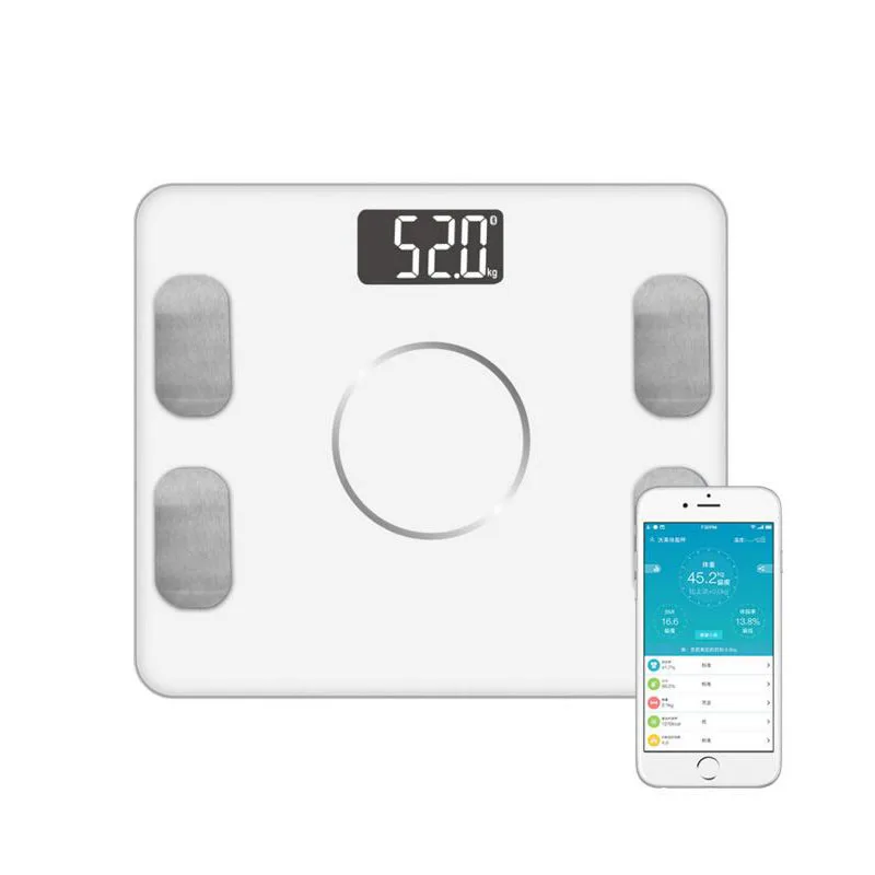 Смарт Bluetooth приложение весы для жировых отложений электронная шкала здоровья измеритель жира для тела весы для человеческого тела бытовые весы для ИМТ