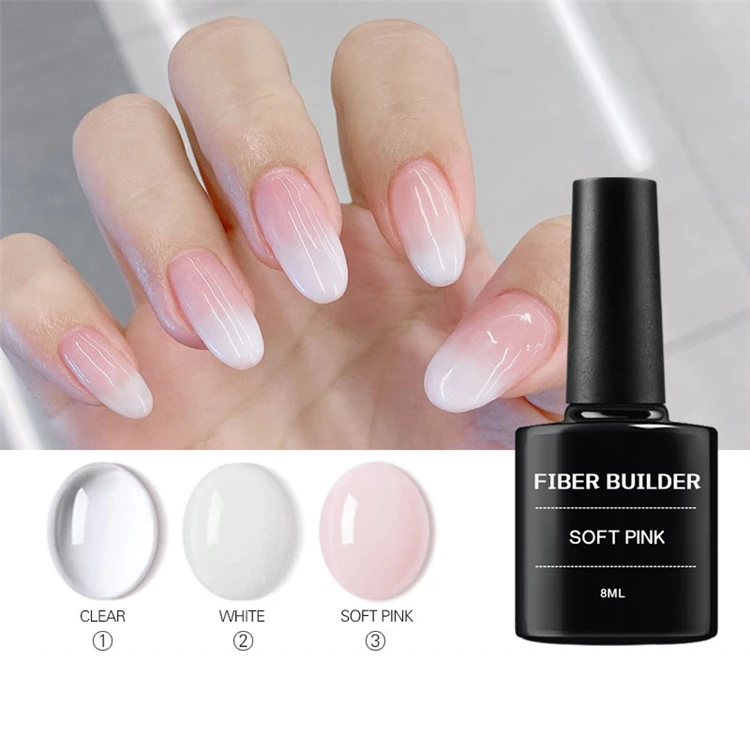 8ml Nail Finger Extension Quick Building Crystal Poly Nail Art Decorations Tips UV Gel Sticking Jewelry DIY Manicure Accessory