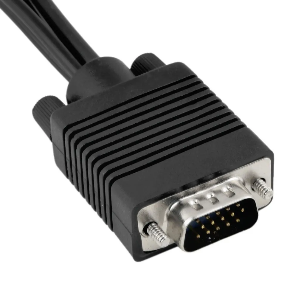 VGA SVGA к S-VIDEO 3 RCA Женский конвертер Кабель VGA к видео ТВ выход S-Video AV адаптер