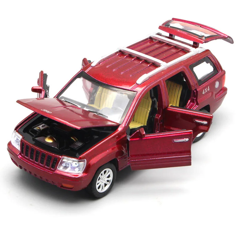 Модель игрушечного автомобиля Grand Cherokee из сплава 1/32 литый под давлением со звуком