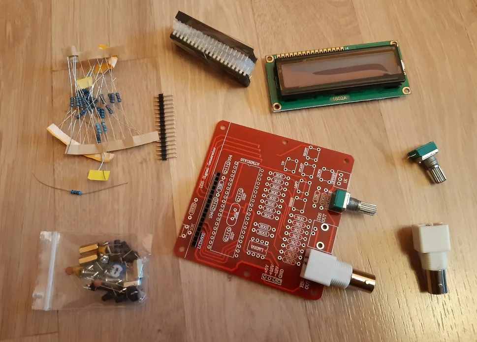 DDS Function Signal Generator Module DIY Kit Frequency Range Generator Square Sawtooth Wave DIY Parts Signal Source Component