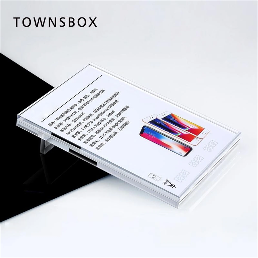 Electronics Phone A5 Advertising Poster Stand Desk Sign Merchandise Price Card Label Holder Frame Acrylic Block Pop | Дом и сад