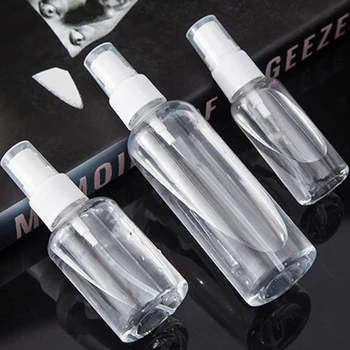 

10PCS New Plastic Transparent Empty Spray Refillable Bottle Cosmetic Container Alcohol bottling Atomizer Portable Travel