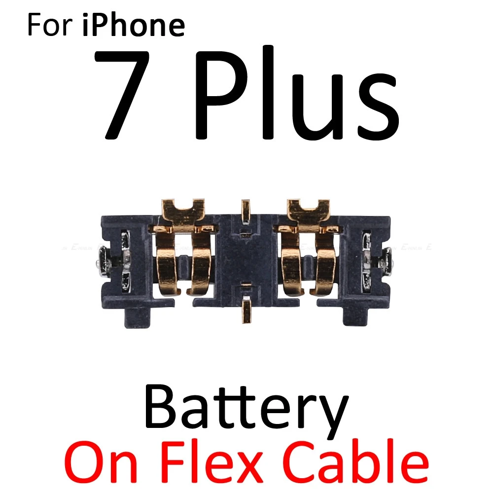 2 шт. Высококачественный встроенный FPC разъем аккумулятора Держатель контактов для iPhone 7 8 Plus X XR XS Max On Logic гибкий кабель материнской платы - Цвет: On Flex 7 Plus