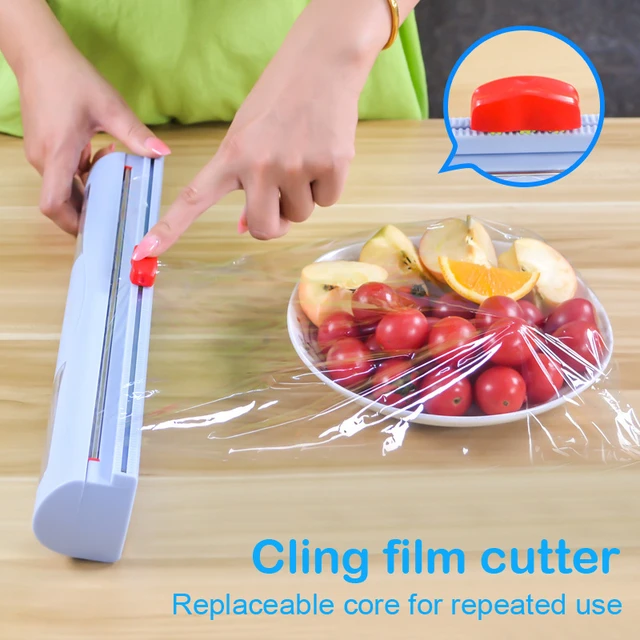 Plastic Wrap/Foil Cling Film Slide Cutter Slicer Tool Come with