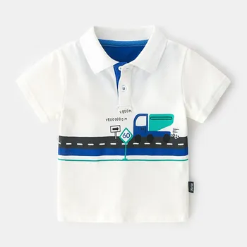 

Promotion NEW 2020 Children T-shirts Fashion Design Cartoon style Cotton Short-sleeved Boy's T-shirts Clothing