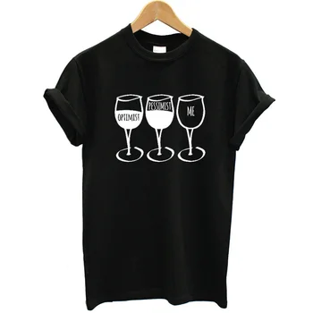 

Letter New Fashion Women Black T Shirt Goblet Graphic Short Sleeve O-neck Funny T-shirt Cool Casual Women Tee Streetwear Clothes
