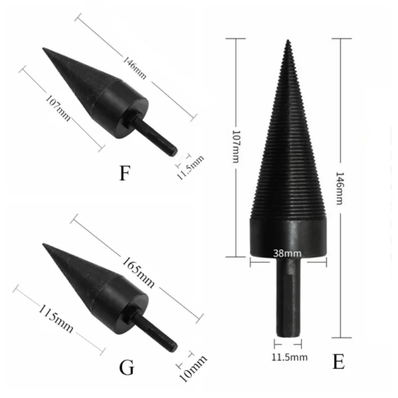 1 шт. деревообрабатывающий дрова сверлильный станок по дереву конусный расширитель удар драйвер сверло Разделение инструмент для бурения по 45/38 мм