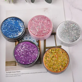 

Fashion Portable Contact Lens Box Glitter Easy Carry Round Shine Eyes Care Kit Holder Contact Lens Case ABS Plastic Storage