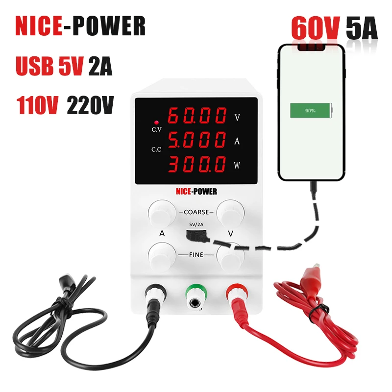 Импульсный источник питания NICE POWER Регулируемый Настольный цифровой