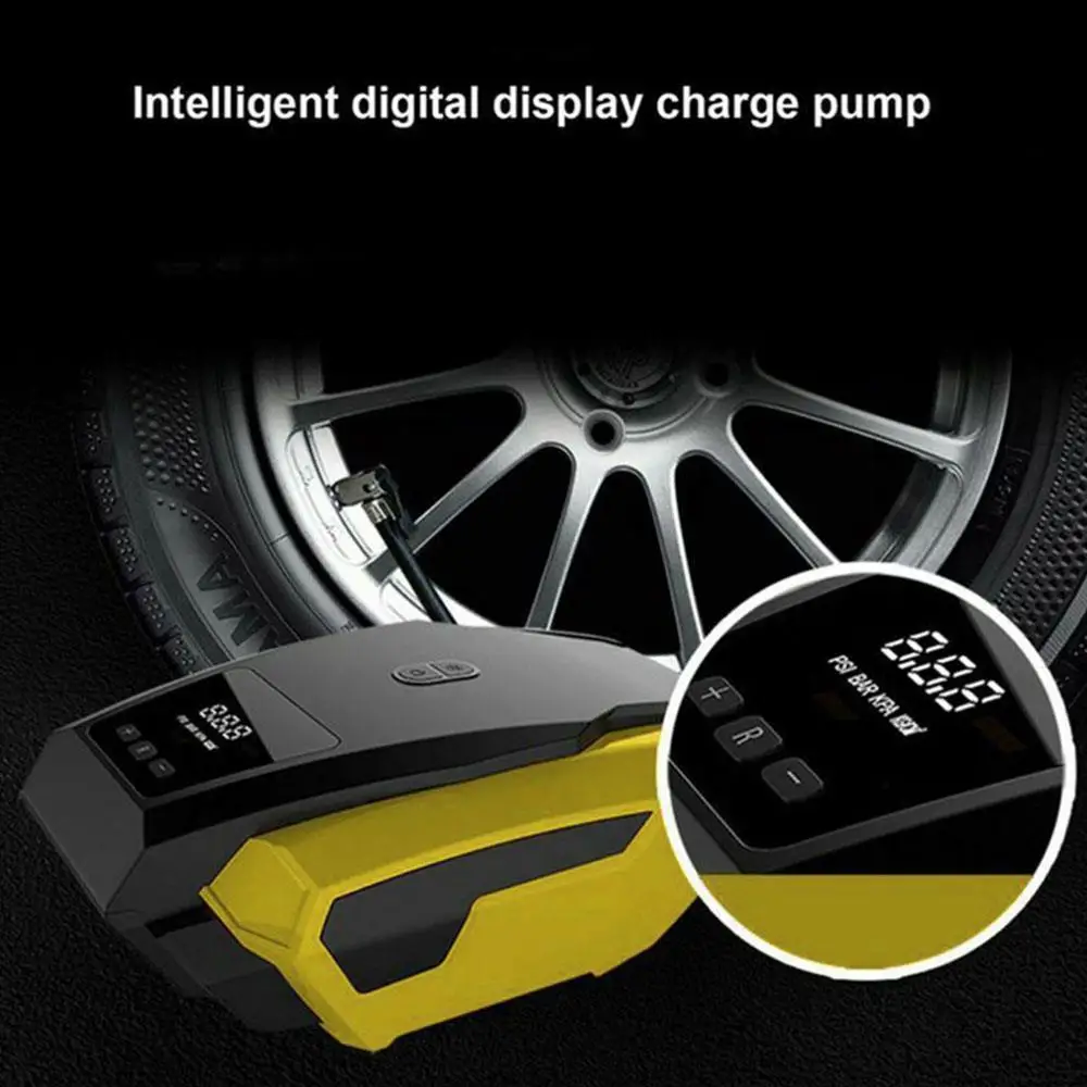 Многоцелевой воздушный компрессор Digital 12V быстрая светодиодный светильник воздушный насос Портативный шин
